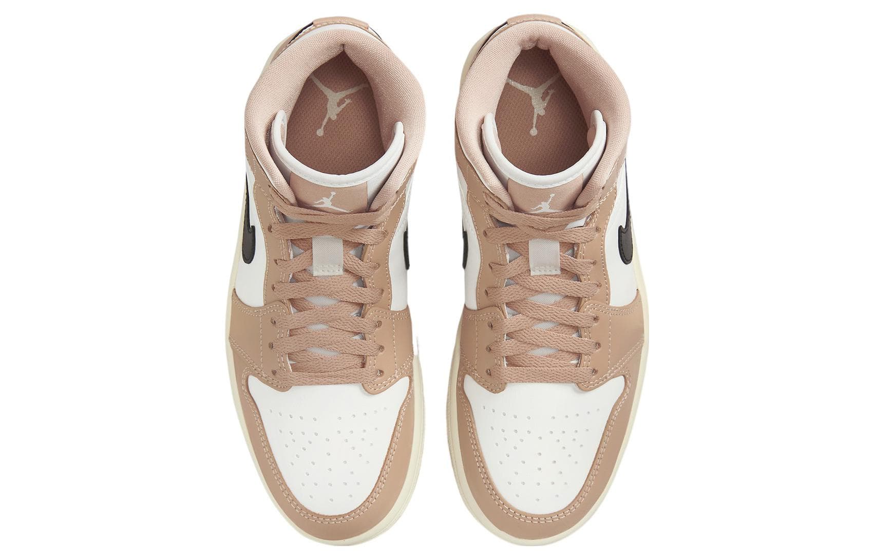 Ретро баскетбольные кроссовки Jordan Air Jordan 1 Mid Light Brown - изображение 4
