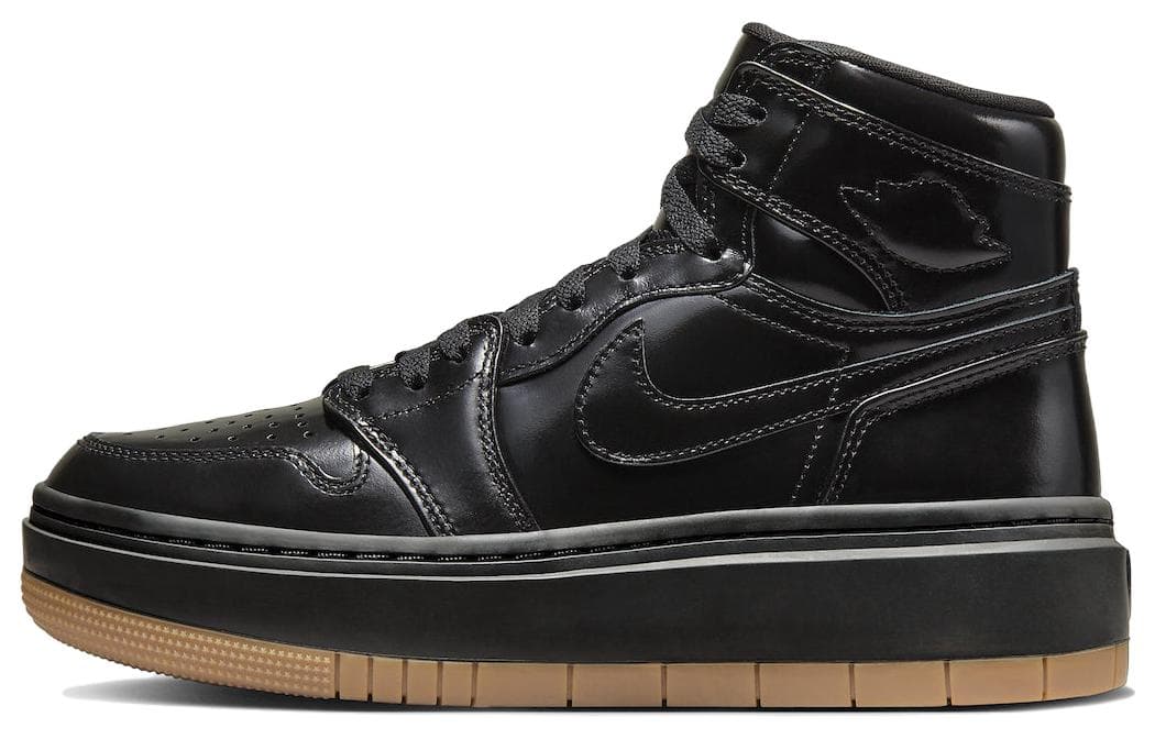 Ретро баскетбольные кроссовки Jordan Air Jordan 1 Elevate Black Gum - изображение 1