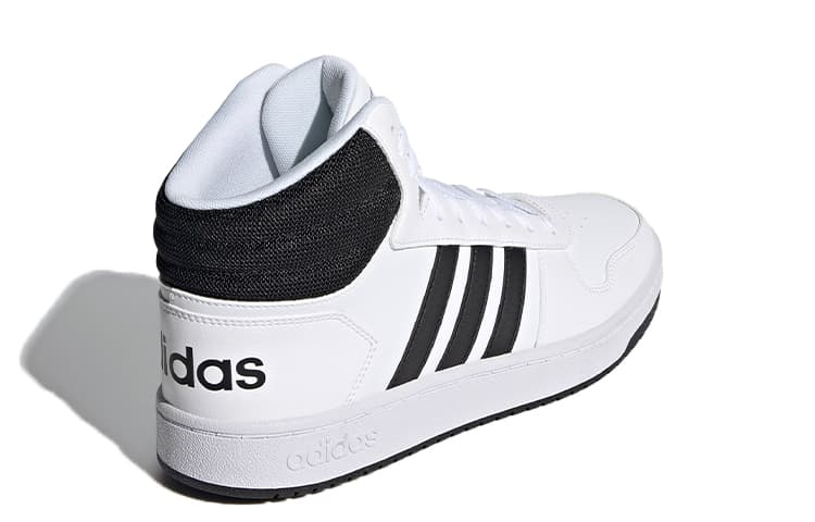 Кроссовки adidas Neo Hoops 2.0 Mid White Black - изображение 4
