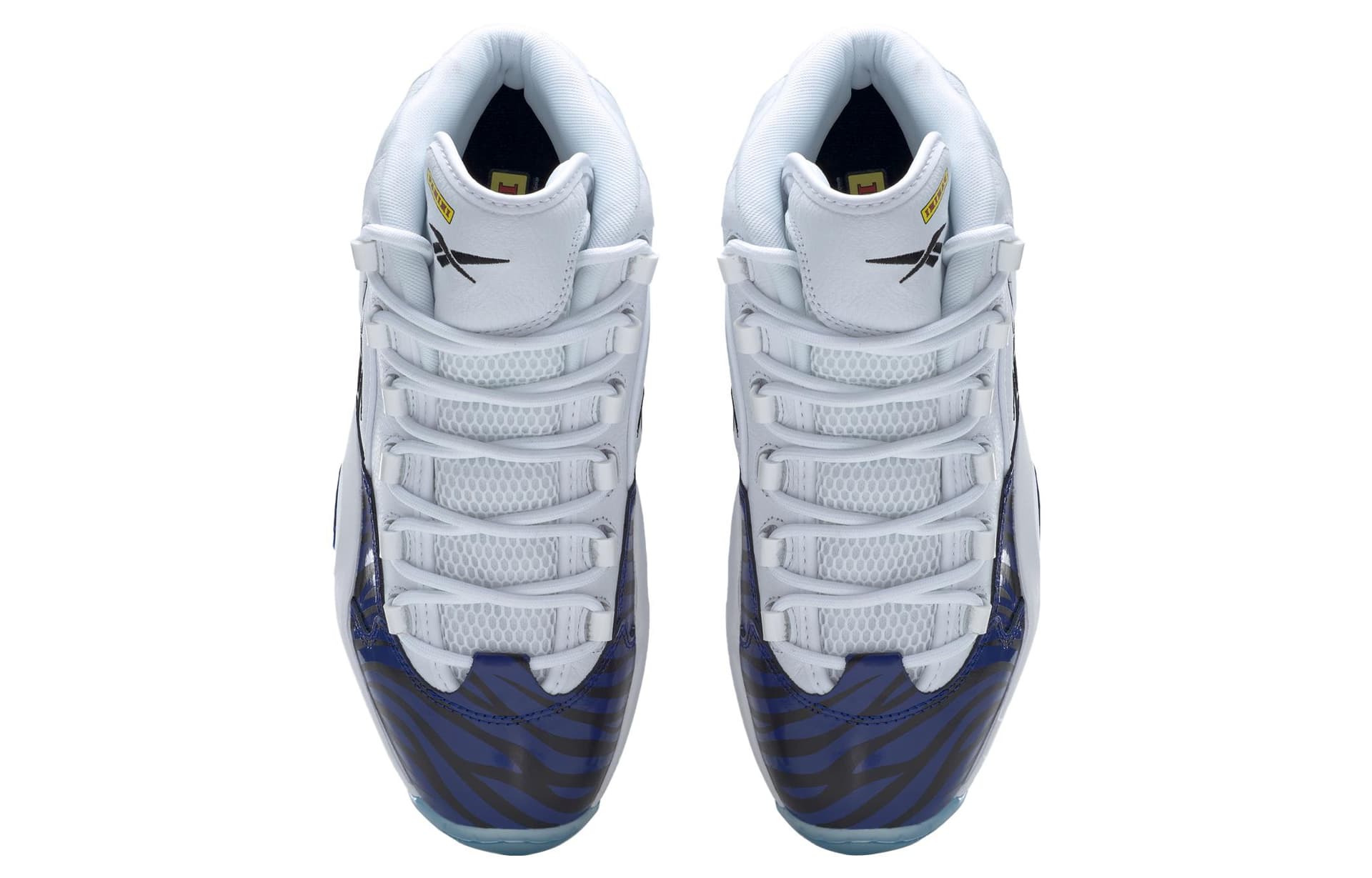 Ретро баскетбольные кроссовки Panini x Reebok Question White Blue - изображение 5