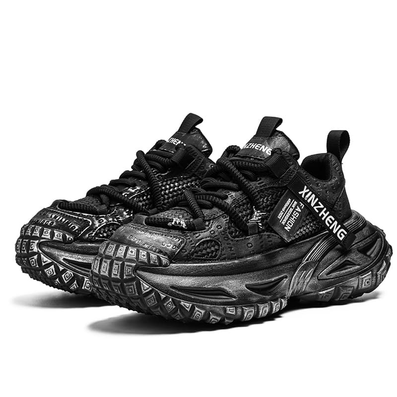 Кроссовки URBAN AUTHENTIC Амортизация устойчивый к истиранию дышащий увеличивающий высоту низкий верх массивные кроссовки - изображение 3