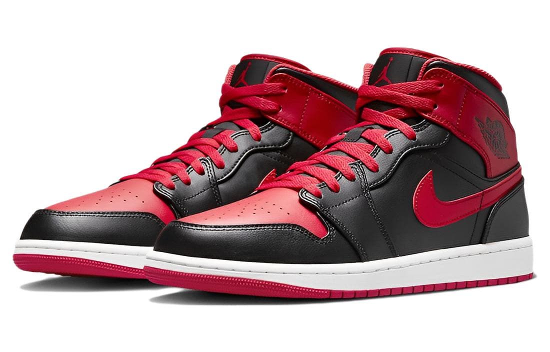 Ретро баскетбольные кроссовки Jordan Air Jordan 1 Mid "Alternate Bred" - изображение 3