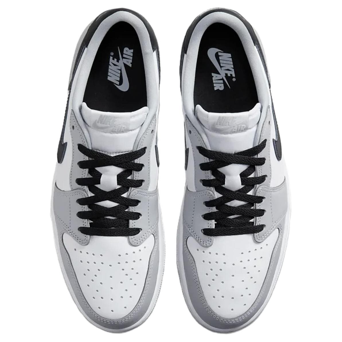 Ретро баскетбольные кроссовки Jordan Air Jordan 1 Low OG Barons Low Топ Винтажные Баскетбольные Кроссовки Мужские Белые Серые - изображение 4
