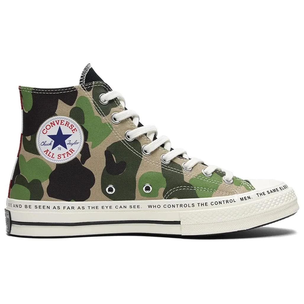 Кеды Converse ×Brain Dead Chuck 70 Удобный Износостойкий Хай-топы Кеды Унисекс Черный & Белый - изображение 2