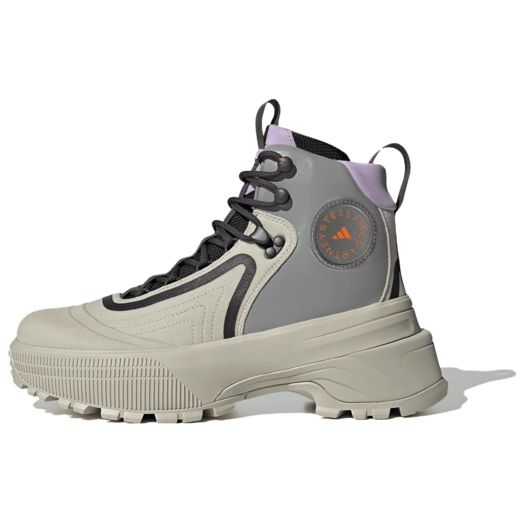 Кроссовки Adidas Climawarm Hiking Амортизация Высокие Кеды Уличная Обувь Женские Серый Фиолетовый - изображение 1