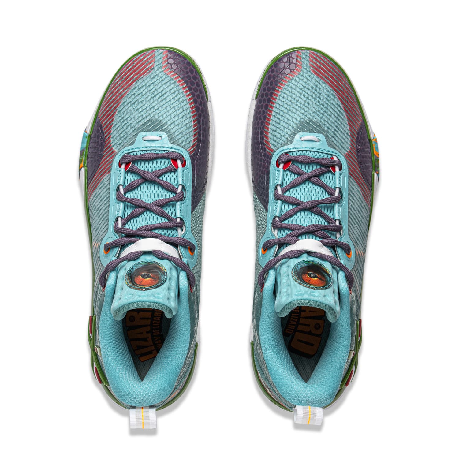 Кроссовки для баскетбола Li-Ning Wade Phantom 6 Удобные универсальные баскетбольные кроссовки низкой высоты мужские бирюзовые - изображение 4