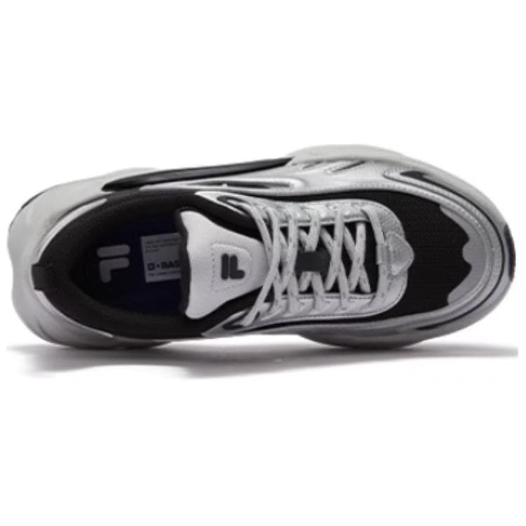 Кроссовки FILA FUSION FORCE Устойчивые к истиранию Низкие кеды Мужские Серебристо-серые - изображение 3