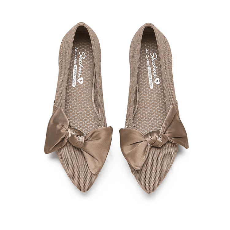 Skechers CLEO POINT Тонкие и Без Форма Туфли Мэри Джейн Женские Мокко - изображение 3