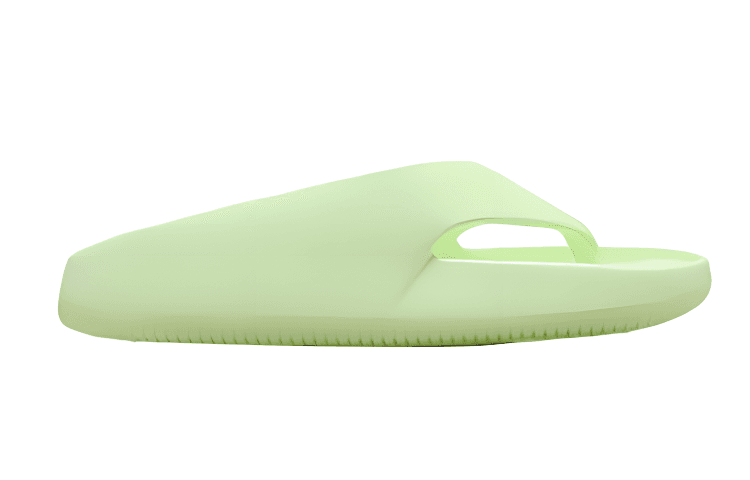 Шлёпанцы Nike Calm Flip Flop Удобные Круглые Палец Резиновые Шлепанцы с Противоскользящей Подошвой Женские Слегка Желто-Зеленые - изображение 2