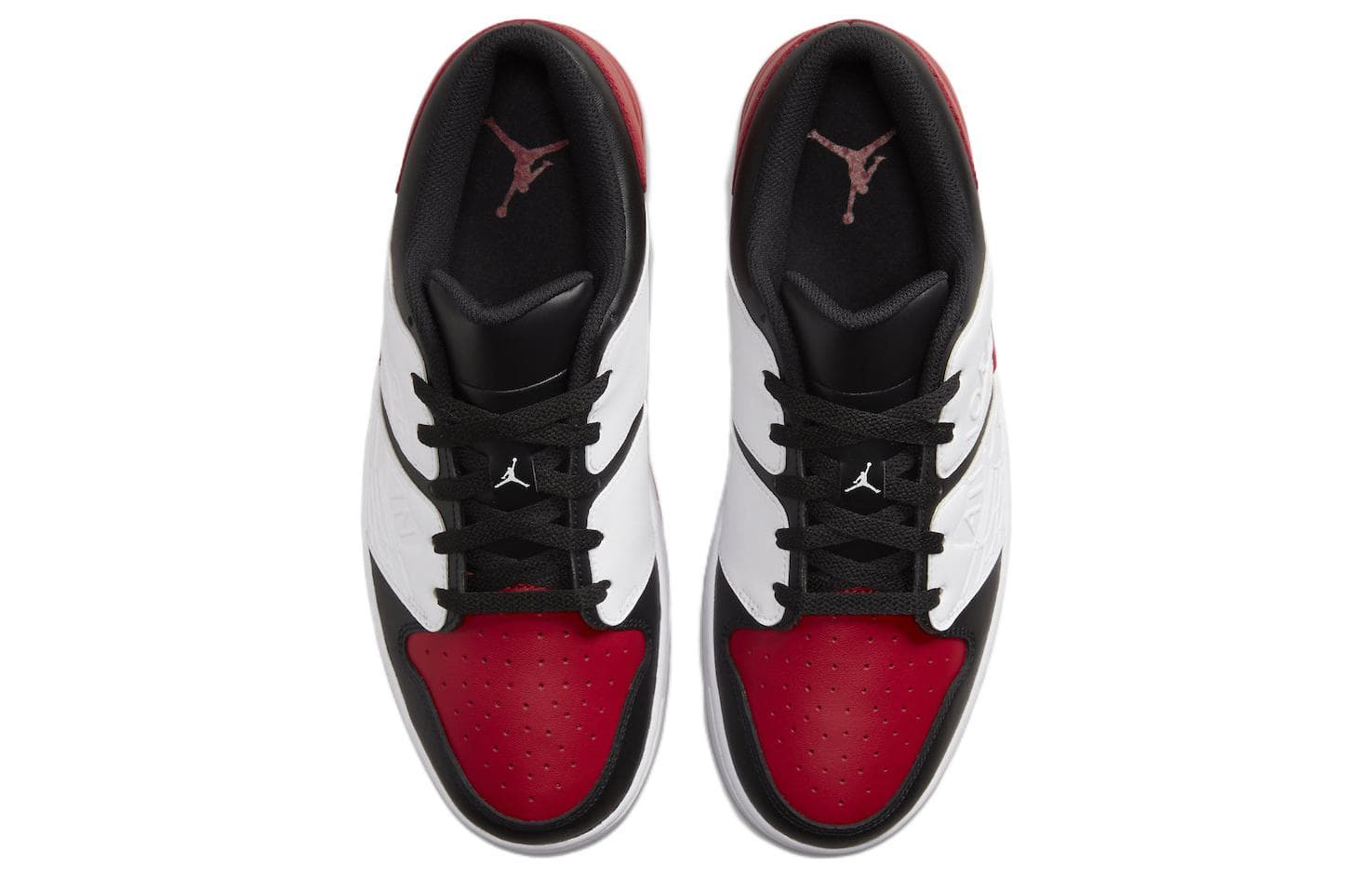 Ретро баскетбольные кроссовки Jordan Air Jordan 1 Low Black White Red - изображение 4