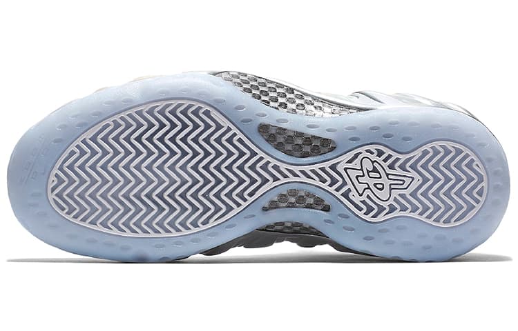 Ретро баскетбольные кроссовки Nike Foamposite One Chrome White - изображение 6