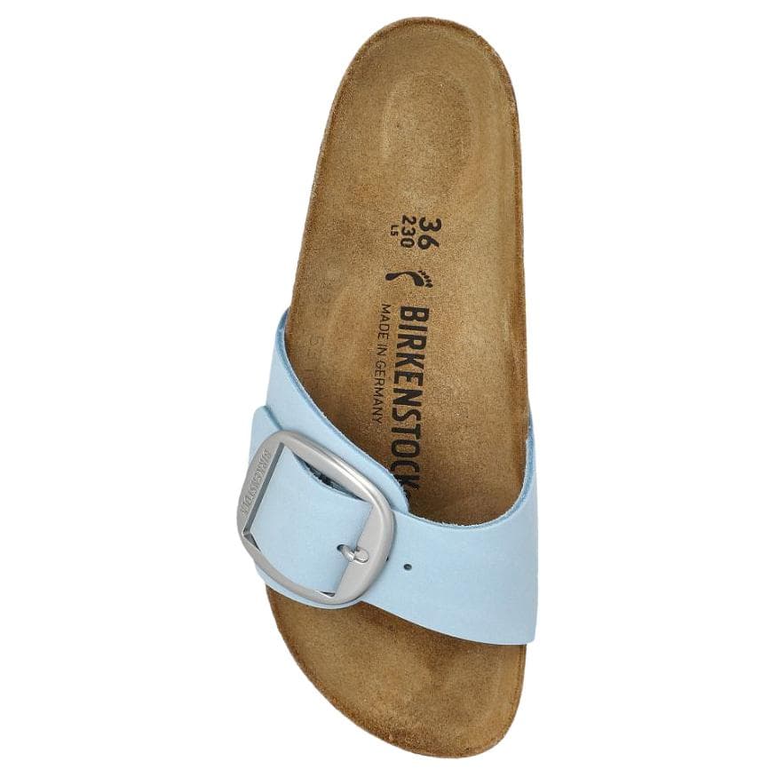 Сандалии Биркенсток Madrid Big Buckle Резина Пластиковая Обувь Birkenstock Женская Синяя - изображение 4