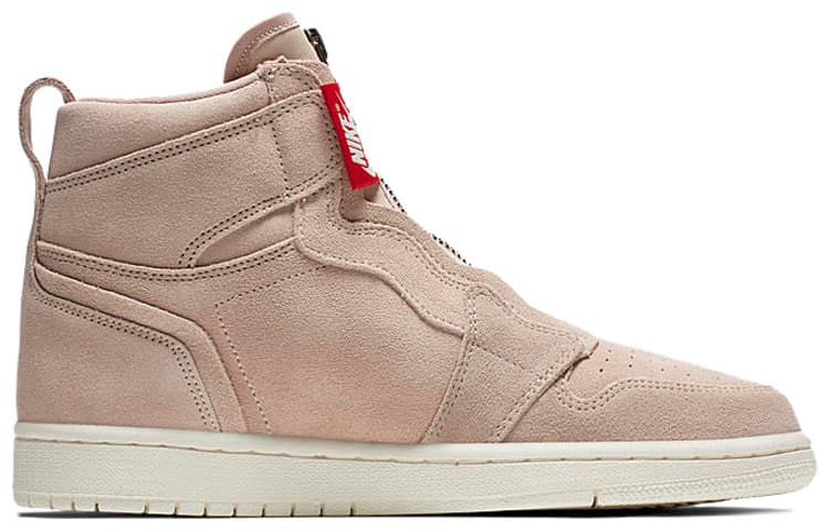 Ретро баскетбольные кроссовки Jordan Air Jordan 1 Retro High Zip Particle Beige (W) — фото 2