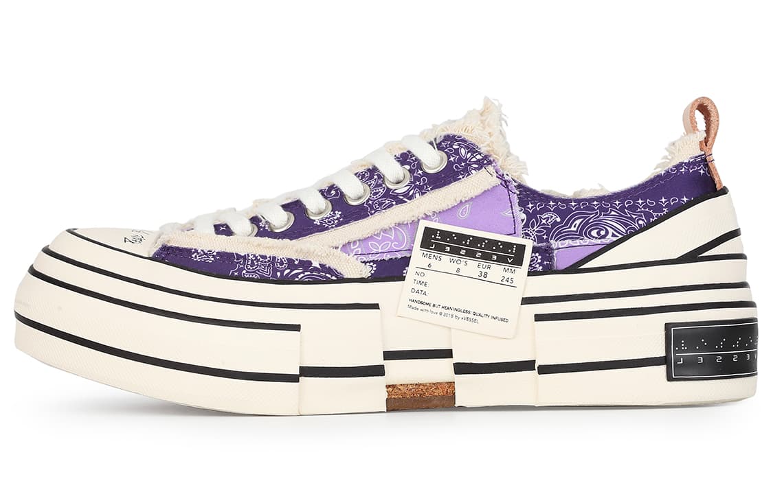 Кроссовки xVESSEL G.O.P.Lows Violet Paisleys - изображение 1