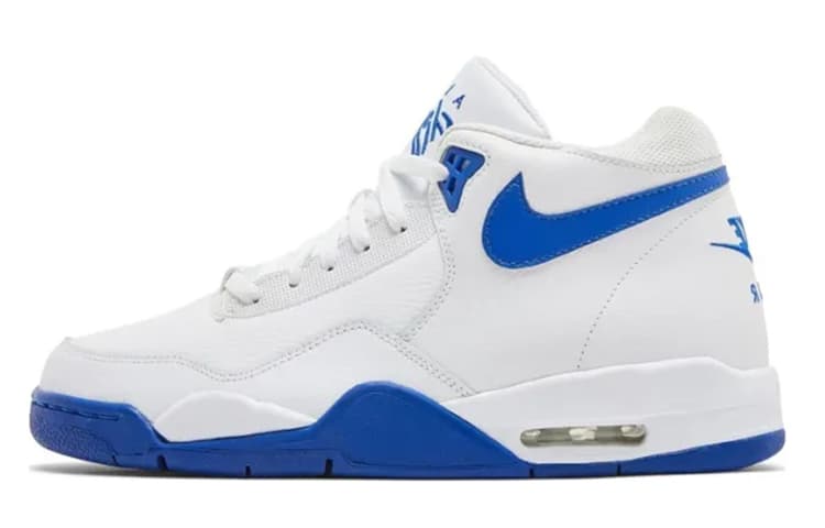 Ретро баскетбольные кроссовки Nike Flight Legacy White Blue - изображение 5