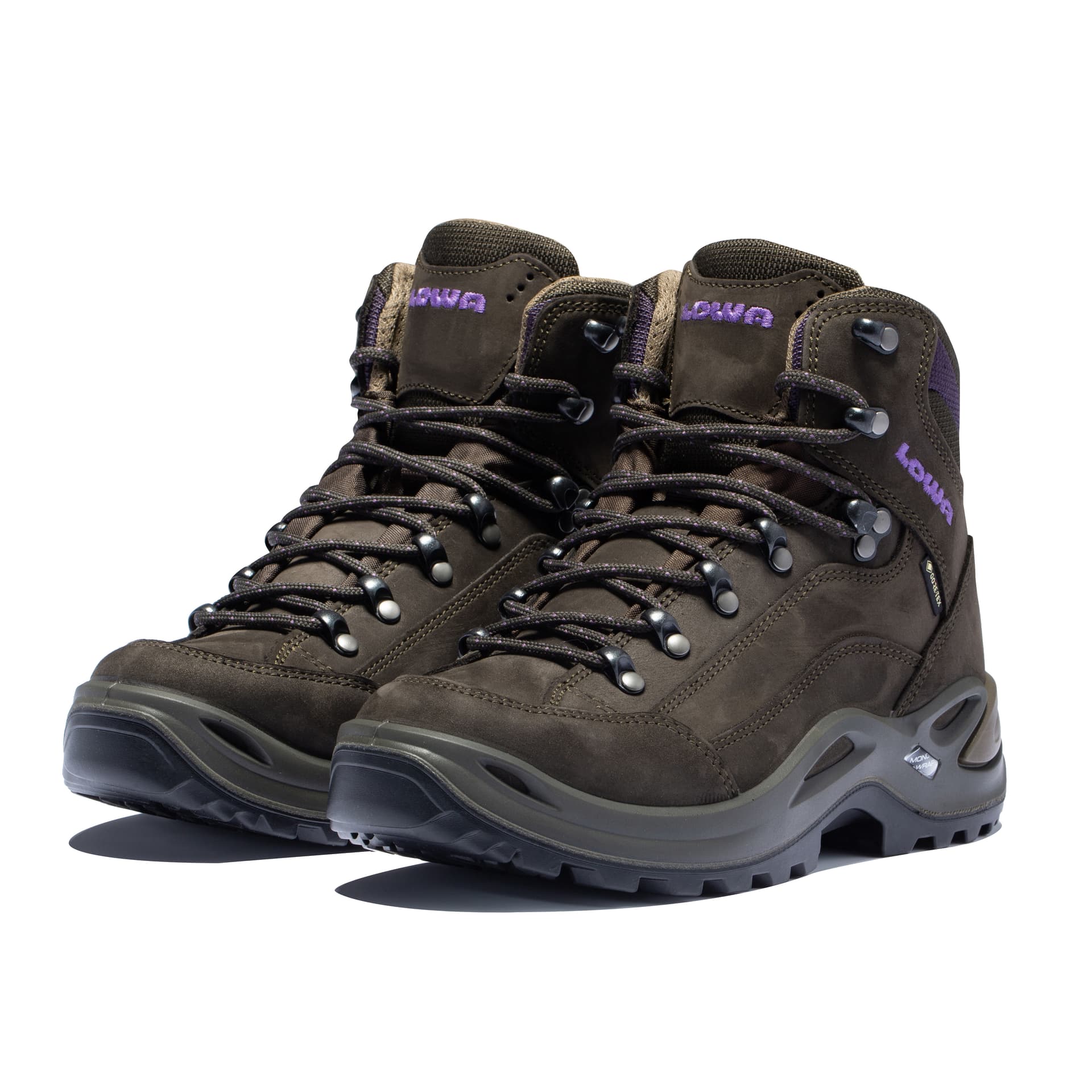 Кроссовки Lowa Renagade GTX The Скиталец MID Уличная обувь Женская Коричнево-фиолетовая - изображение 3