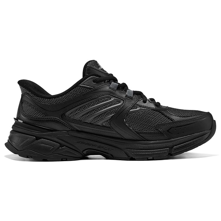 Кроссовки Skechers Серебряный Панель Легкий визуально увеличивает рост Low Топ Массивные кроссовки Мужской Черный - изображение 2