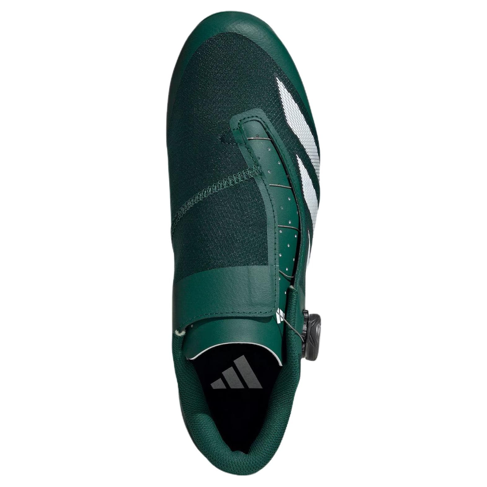 Кроссовки для велоспорта Adidas Tempo 3 Stripes Устойчивые к истиранию Низкие кроссовки для велосипеда Унисекс Черный Зеленый - изображение 3