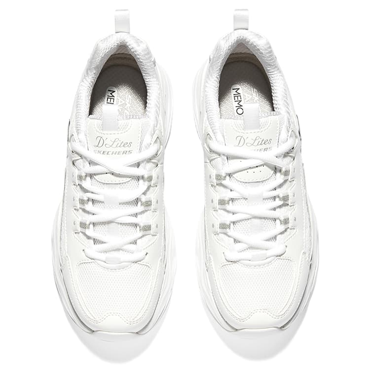 Кроссовки Skechers D'lites 4.0 White Silver - изображение 4
