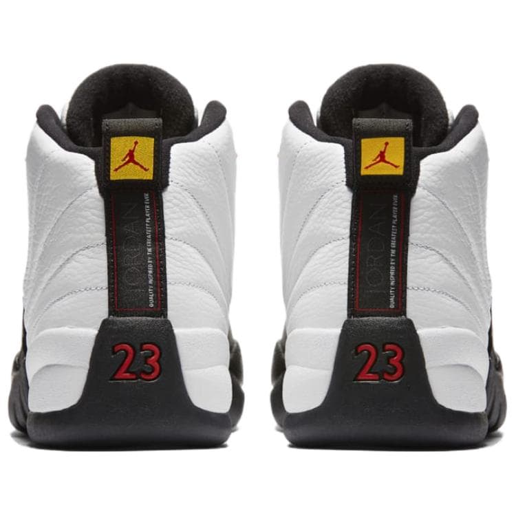 Ретро баскетбольные кроссовки Jordan Air Джордан 12 Отскок High Top Винтажные Баскетбольные Кроссовки Мужские Белый Черный - изображение 5