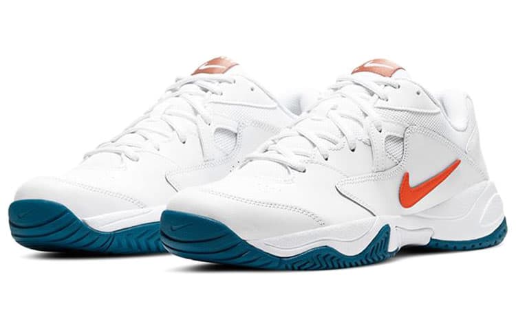 Кроссовки для тенниса Nike Court Lite 2 White Orange Blue - изображение 3