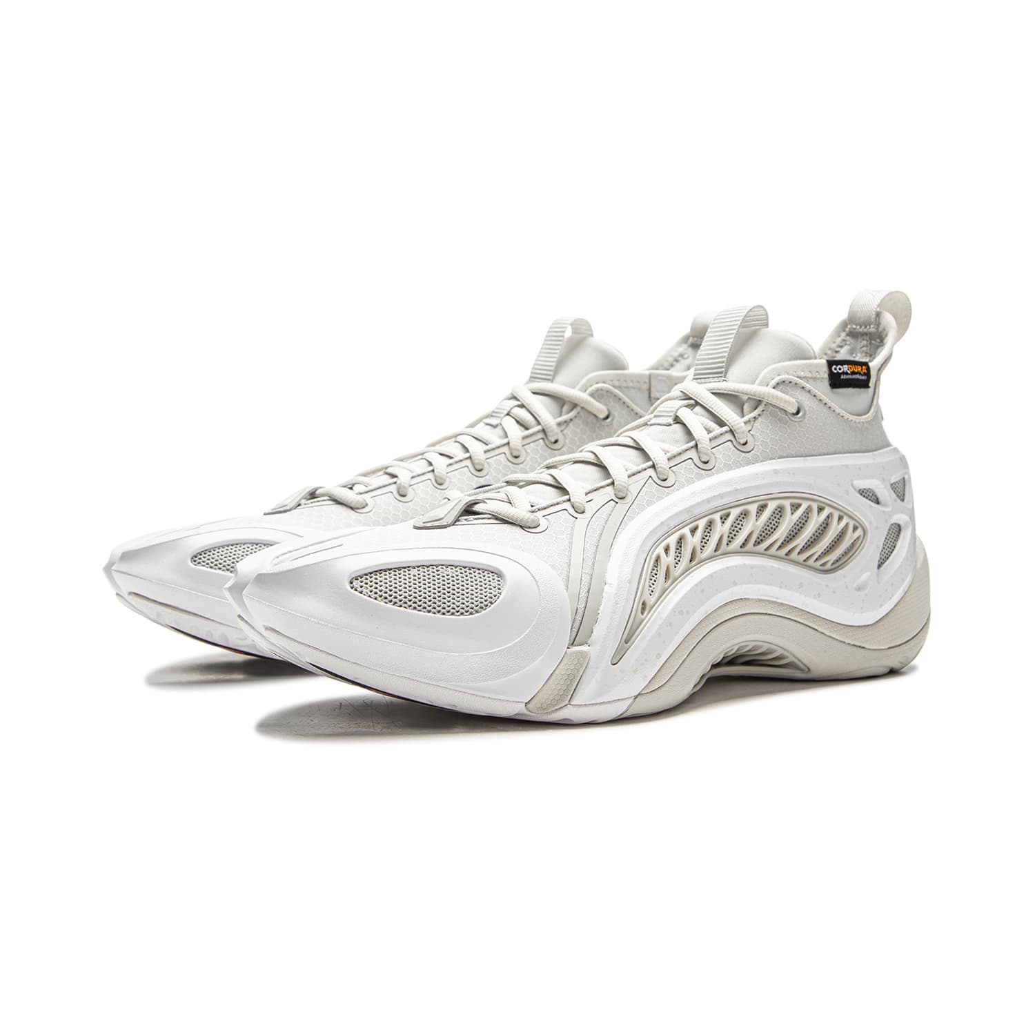Кроссовки для баскетбола Li-Ning Way of Wade 1 Super Ghost Ultra Bounce Technology Легкий гибкий стабильный поддержка покрытие антискручивание амортизация противоскользящий износостойкий дышащий отскок сцепление мид-топ уличные баскетбольные кроссовки мужской Water Drop Grey - изображение 3