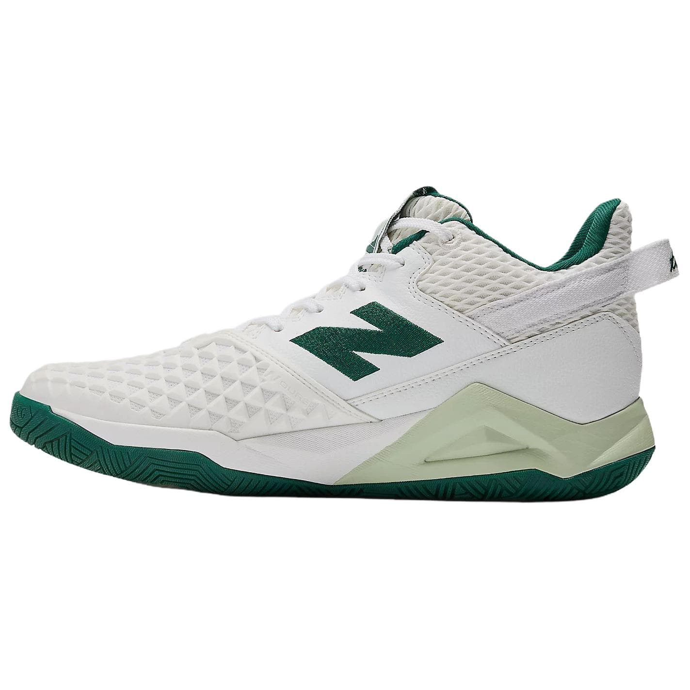 Кроссовки для тенниса New Balance Coco CG2 Сетчатая ткань Дышащий MID Теннисные кроссовки Женские Белый Зеленый - изображение 2