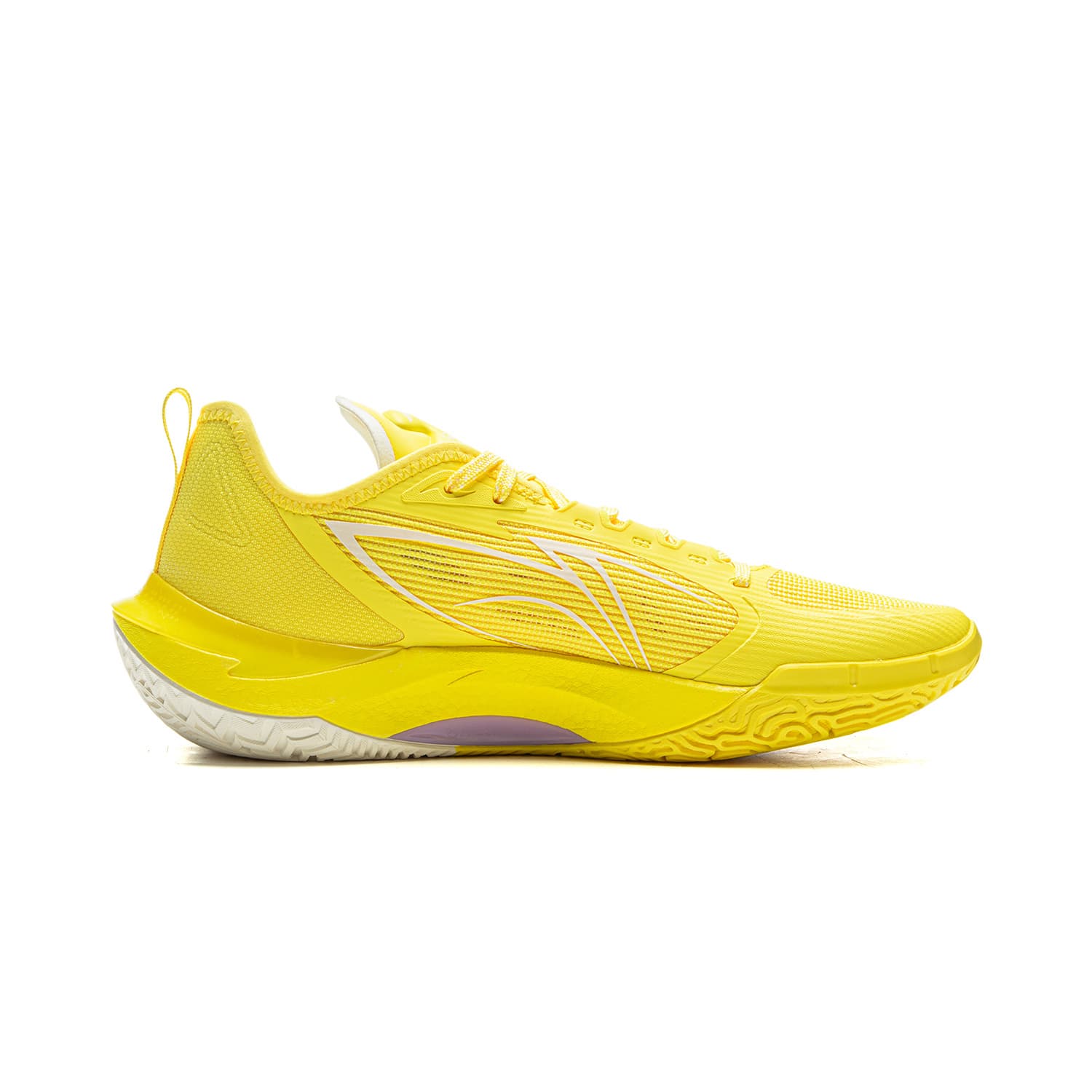 Кроссовки для баскетбола Li-Ning Hurricane Wind Story Полноразмерная технология отскока Баскетбольные кроссовки для бега Стабильная поддержка Амортизация Противоскользящая износостойкая Oтскок Сцепление Лоу-топы Мужской Ярко-желтый - изображение 2