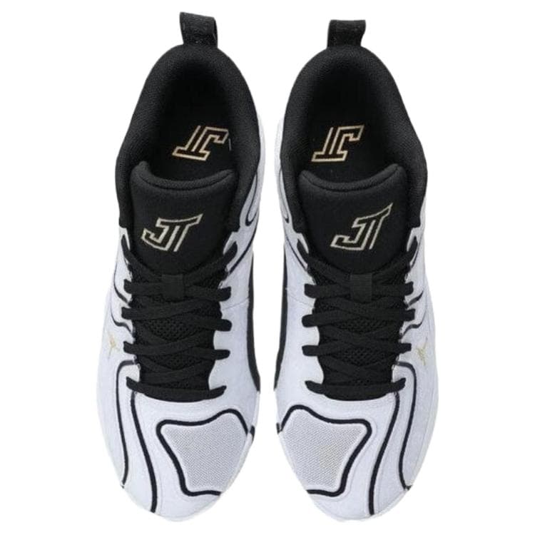 Кроссовки для баскетбола Jordan x Tatum 3 PF Удобные универсальные противоскользящие износостойкие мид-топ баскетбольные кроссовки мужские чёрно-белый - изображение 3