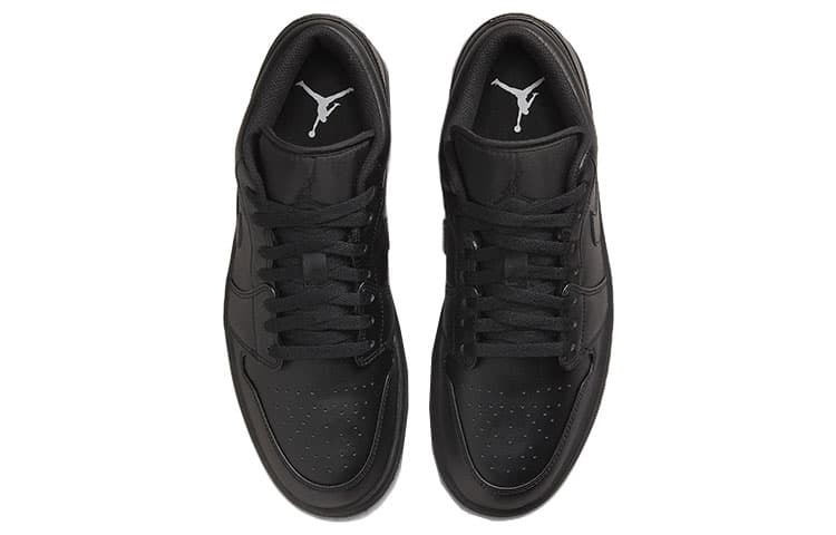 Ретро баскетбольные кроссовки Jordan Air Jordan 1 Low "Triple Black" - изображение 4
