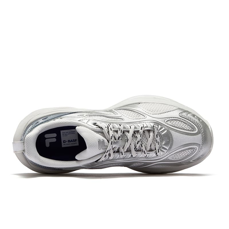 Кроссовки FILA FUSION BUZZARD II Meteorite Shoes 2 визуально увеличивает рост Низкие кеды Мужские Белый Серый - изображение 3