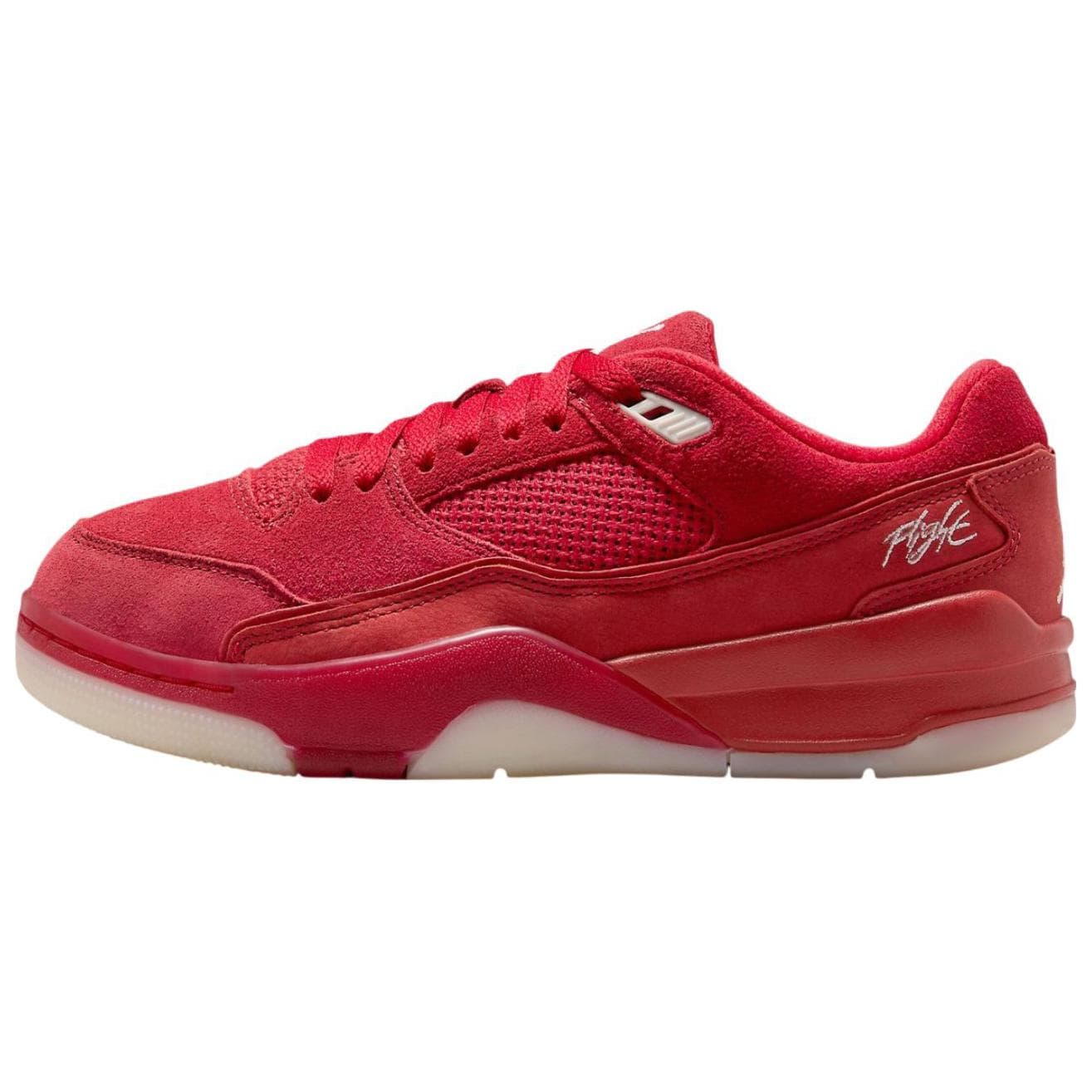 Кроссовки Jordan Flight Slip Resistant Abrasion Resistant Low Top Винтажные Баскетбольные Кроссовки Женские Красные - изображение 1