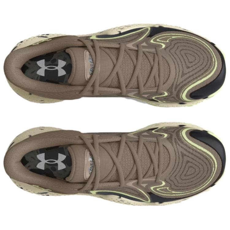 Кроссовки для баскетбола Under Armour Spawn 6 противоскользящие устойчивые к истиранию низкие баскетбольные кроссовки унисекс коричневый серый - изображение 5