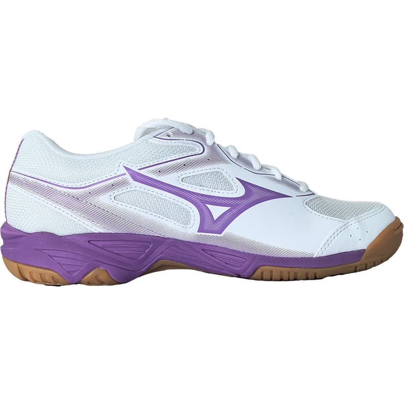 Кроссовки для спортзала Mizuno Sky Blaster противоскользящие устойчивые к воздействию низкие кроссовки для тренировок унисекс белые фиолетовые - изображение 2
