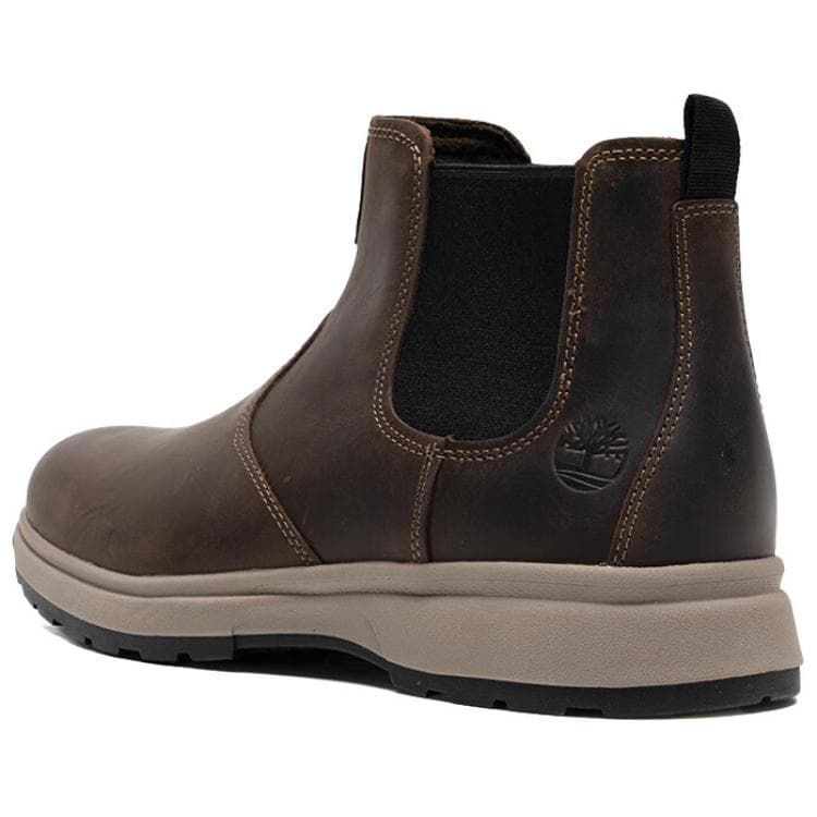 Ботинки челси Timberland Короткий Челси Мужской Темно-Коричневый - изображение 3