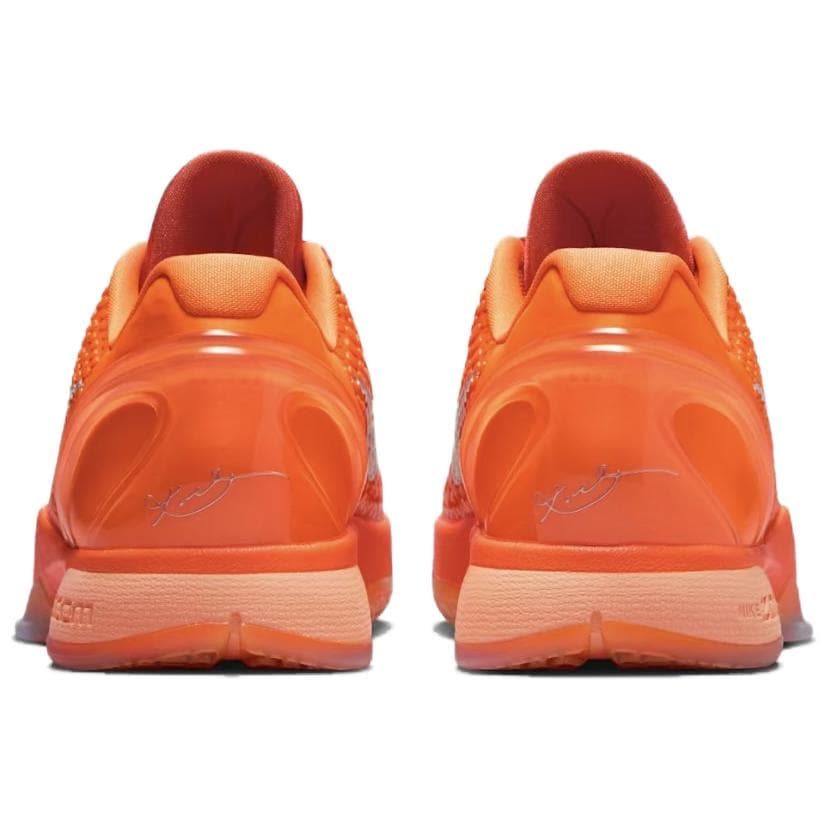 Кроссовки для баскетбола NIKE Zoom Kobe 6 Low Топ Баскетбольные кроссовки Мужской Апельсин Серебряный - изображение 3