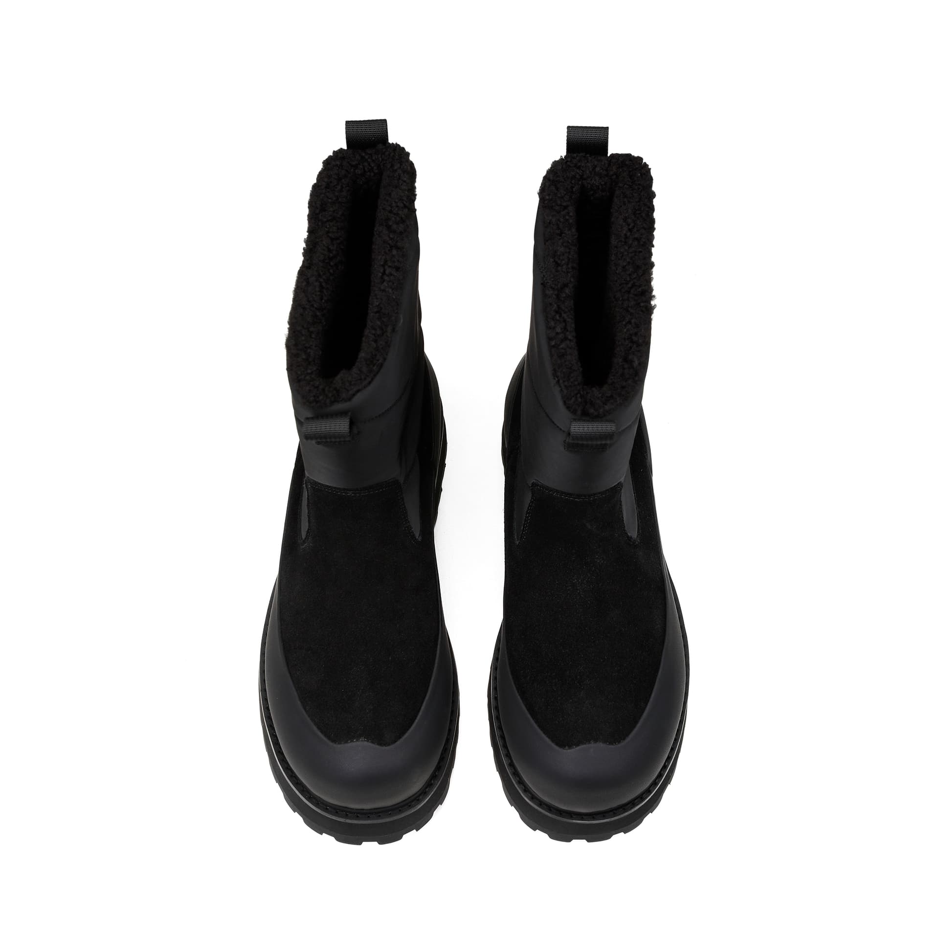 Ботинки зимние HANQIAORIJI Black Blood Collection Коровья замша Высокие сноубутсы Унисекс - изображение 5
