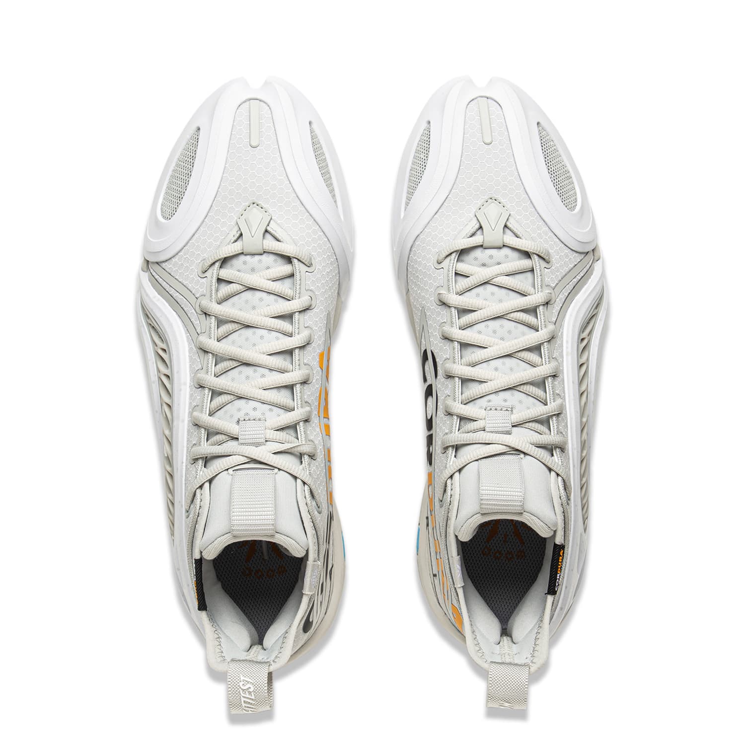 Кроссовки для баскетбола Li-Ning Way of Wade 1 Super Ghost Ultra Bounce Technology Легкий гибкий стабильный поддержка покрытие антискручивание амортизация противоскользящий износостойкий дышащий отскок сцепление мид-топ уличные баскетбольные кроссовки мужской Water Drop Grey - изображение 4