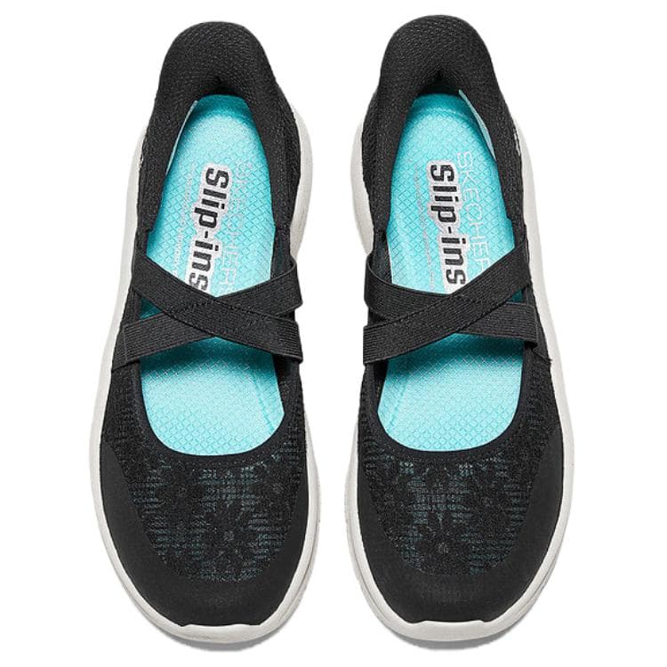 Skechers Modern D'Lux Ткань Платформа Туфли Мэри Джейн Женские Черные - изображение 3