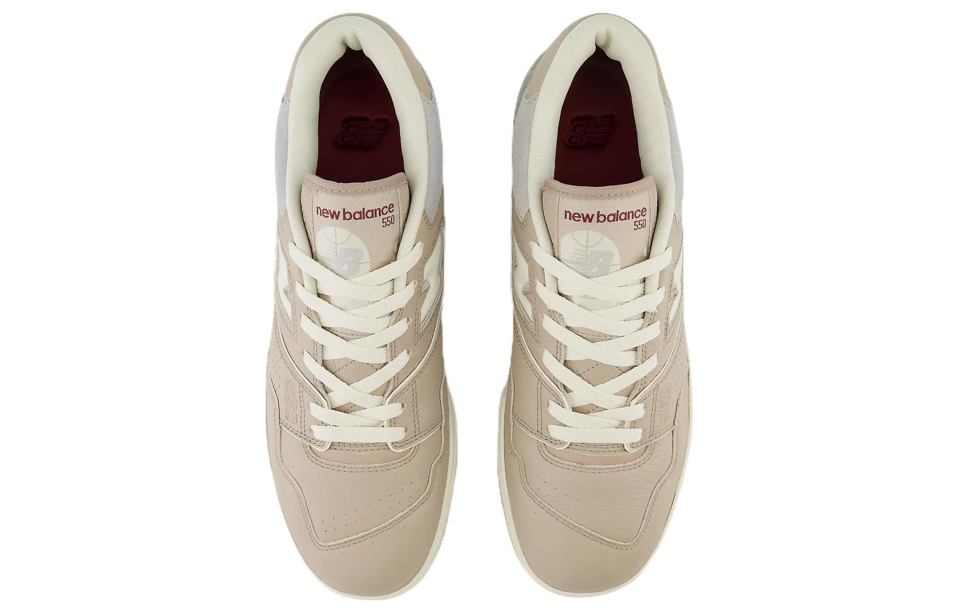 Ретро баскетбольные кроссовки New Balance 550 Beige Brown - изображение 3