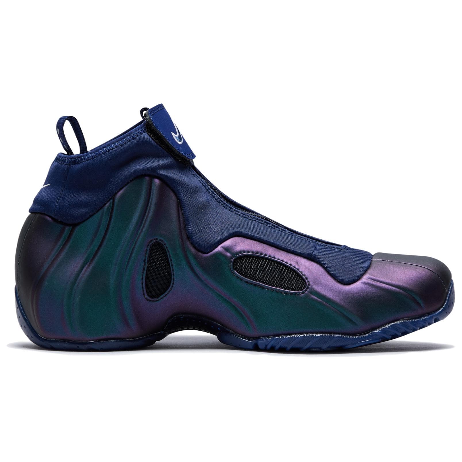 Кроссовки для баскетбола Nike Air Flightposite MID Топ Баскетбольные Кроссовки Мужские Черные Фиолетовые Выпуск 2025 - изображение 2