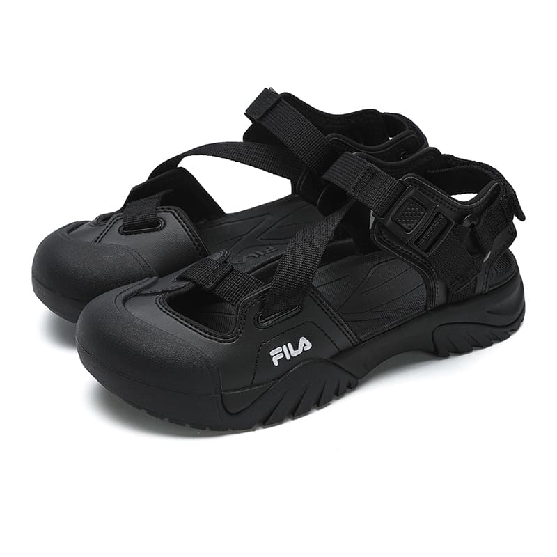 Сандалии FILA PEITO Дышащий Сцепление Увеличение Высоты Устойчивый к Износу Отскок Обувь для Водных Спорт Женская Черная - изображение 3