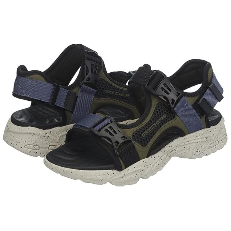 Сандалии с ремешком Skechers Stamina Olive Black - изображение 3