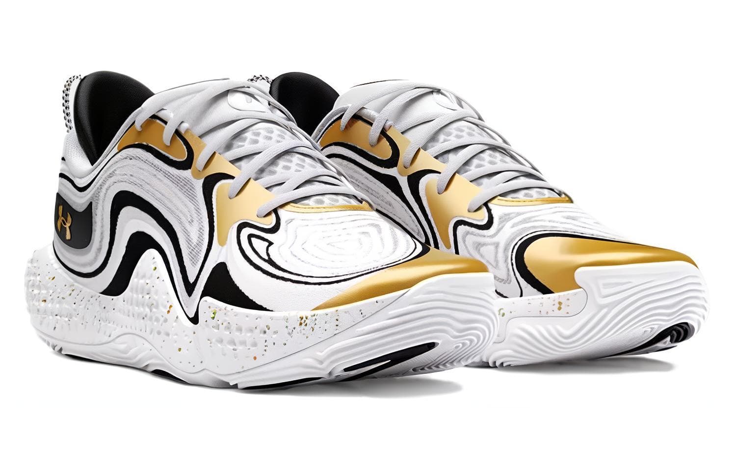 Кроссовки для баскетбола Under Armour UA Spawn 6 White Yellow - изображение 3