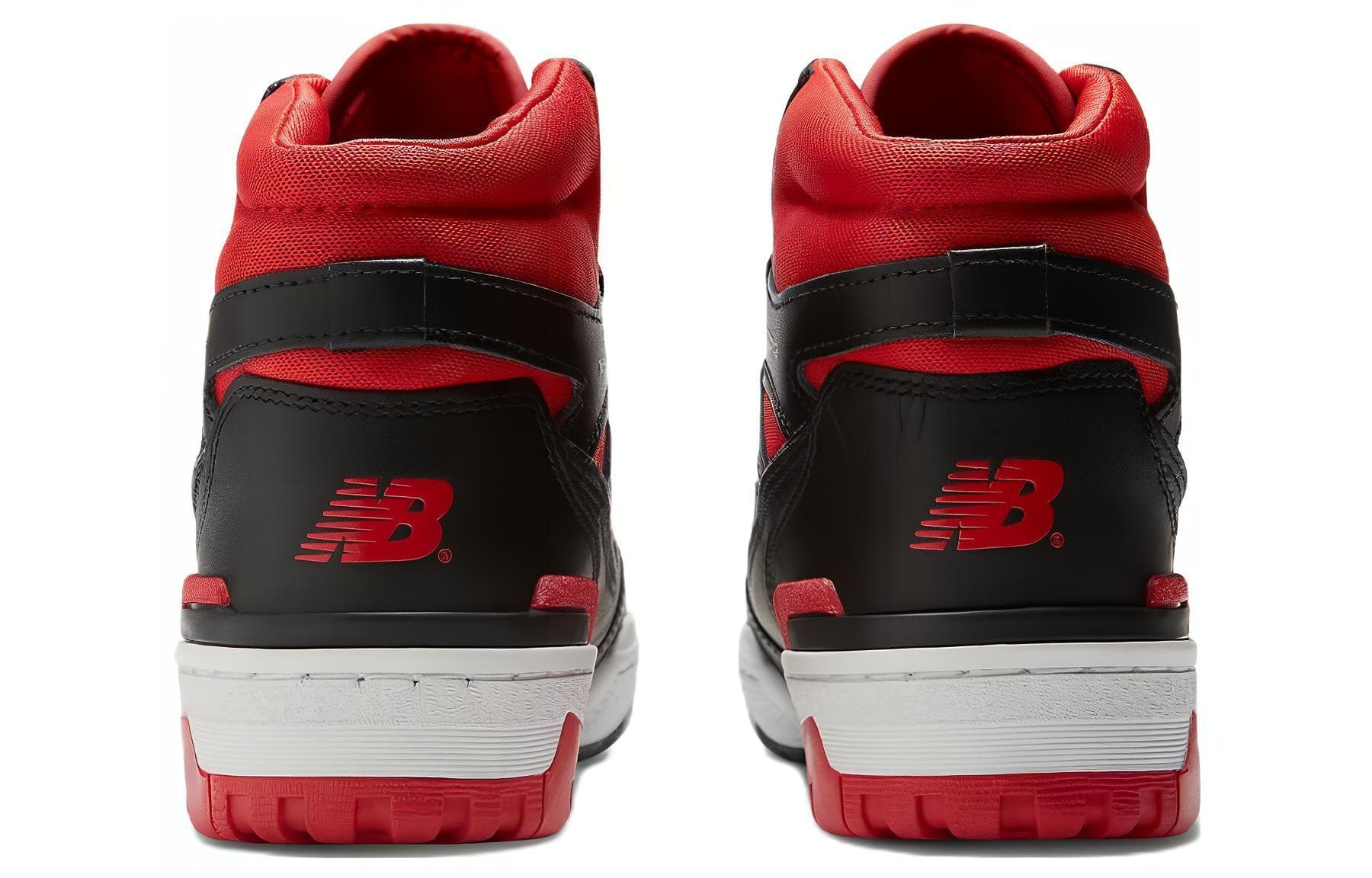 Ретро баскетбольные кроссовки New Balance 650 Black Red - изображение 5