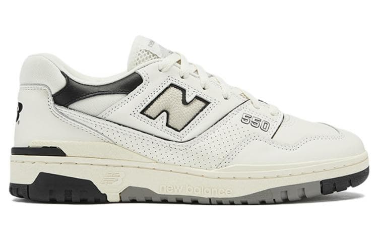 Ретро баскетбольные кроссовки New Balance 550 White Black - изображение 2