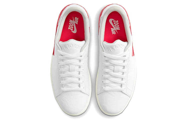 Ретро баскетбольные кроссовки Jordan Air Jordan 1 Center Court White Red — фото 4
