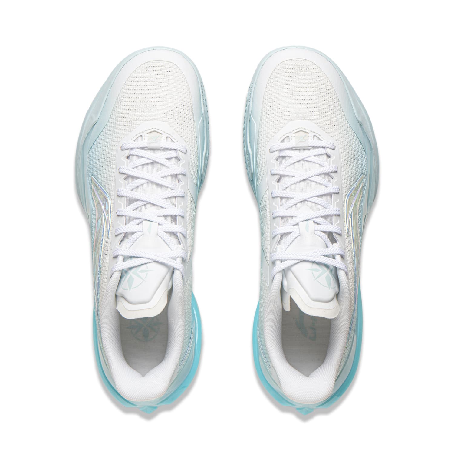Кроссовки для баскетбола Li NING Blade 5 V2 Low Топ Баскетбольные кроссовки Мужской Белый и синий цвет - изображение 4