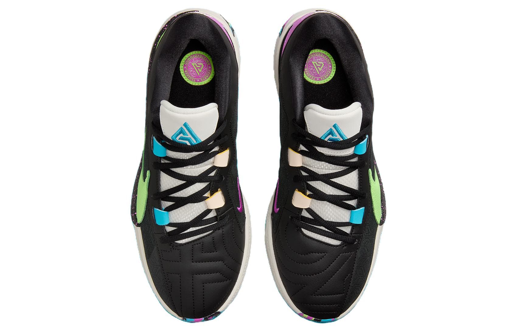 Кроссовки для баскетбола Nike Freak 5 Black Green - изображение 4