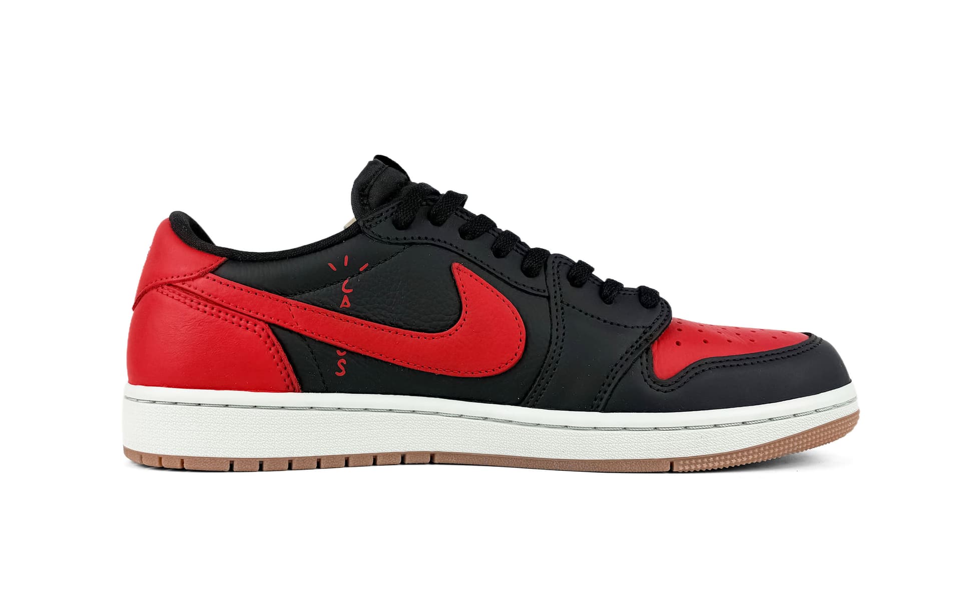 Ретро баскетбольные кроссовки Travis Scott x Air Jordan 1 Low - изображение 2